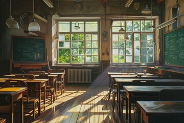 classroom in school