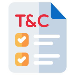 Obraz premium An icon design of terms and conditions 