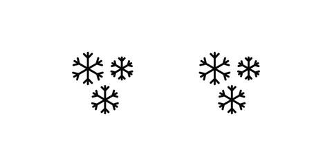 06 snowflakes icon with white background vector stock illustration