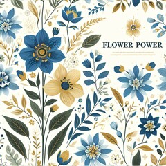 Free photo a wallpaper with a floral pattern that says