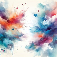 Free vector watercolor abstract background with grunge effect