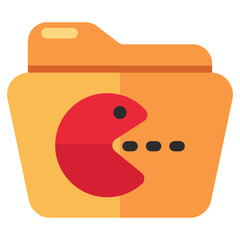 A unique design icon of folder, document case 