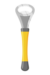 Bottle opener. cartoon icon. Tool for open isolated on white background. Flat style sign