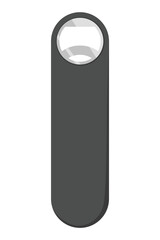 Bottle opener. cartoon icon. Tool for open isolated on white background. Flat style sign