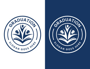 Education logo, collage logo vector templates