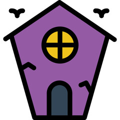 Haunted house icon