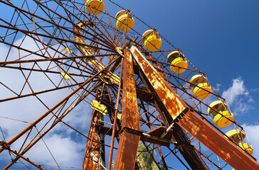 The disturbing playground located in the exclusion zone of the city of Pripyat (Ukraine) famous for the Chernobyl disaster