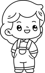 Spring, cute, children and flowers easter bunny hand painted illustration