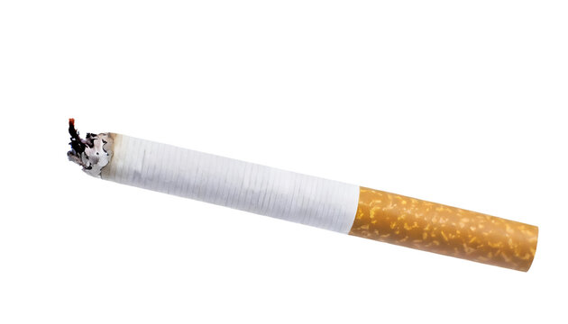 Illustration of burning cigarette.