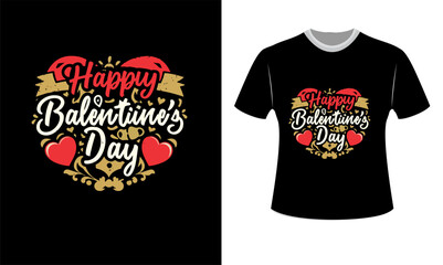 Happy Valentine’s Day T-shirt design, typography, flower, leaf, colorful, unique, love 2024  