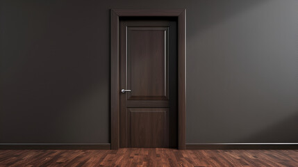 A Wenge color door, Wenge is a rich brown color with copper undertones, named after the dark wood...