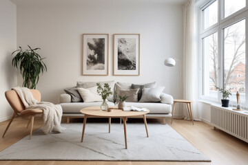 Calm living room interior