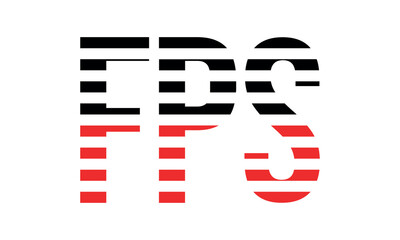 FPS three initial letter iconic line negative space minimal logo design vector template. monogram, abstract, wordmark, business, typography, minimalist, brand, company, flat, modern, unique, simple