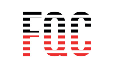 FQC three initial letter iconic line negative space minimal logo design vector template. monogram, abstract, wordmark, business, typography, minimalist, brand, company, flat, modern, unique, simple