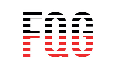 FQG three initial letter iconic line negative space minimal logo design vector template. monogram, abstract, wordmark, business, typography, minimalist, brand, company, flat, modern, unique, simple