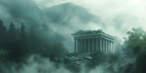 ancient greek temple - 724943235