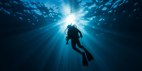 Scuba-diver underwater
