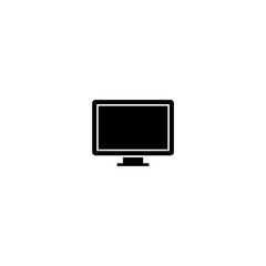 Monitor icon isolated on white background