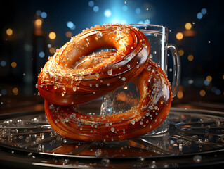 an image of a pretzel with salt