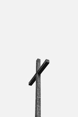 cross on a white background