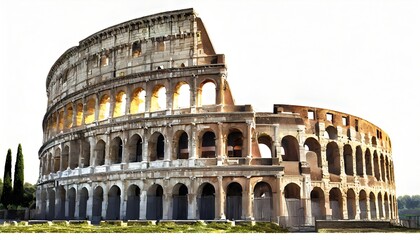 Fototapeta premium Realistic colosseum in rome italy
