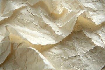 Obraz premium Close-up of a crumpled paper texture