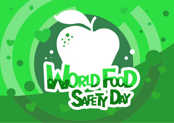 World Food Safety Day	- vector illustration