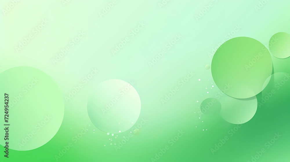 Poster gradient light green background with circle theme. generative ai