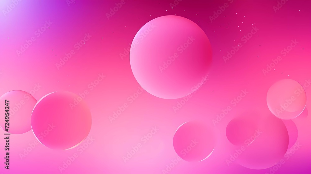 Poster gradient pink background with circle theme. generative ai