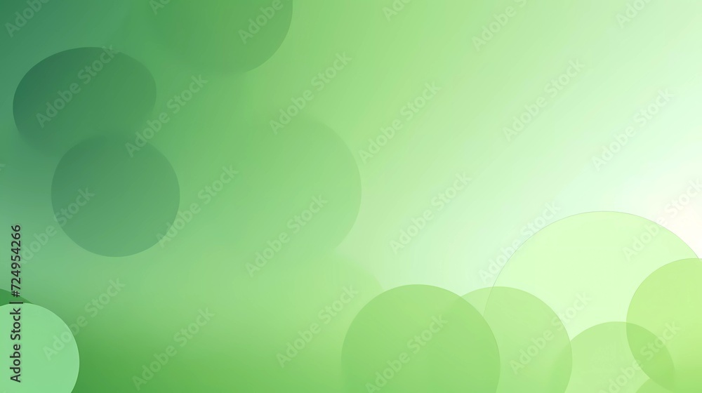 Wall mural gradient light green background with circle theme. generative ai