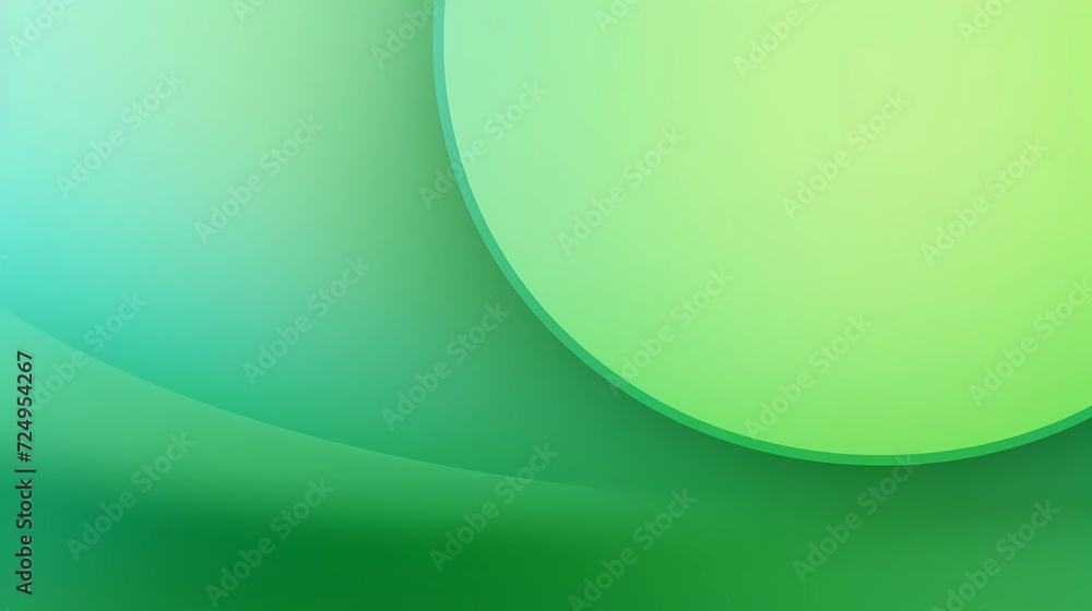 Poster gradient light green background with circle theme. generative ai