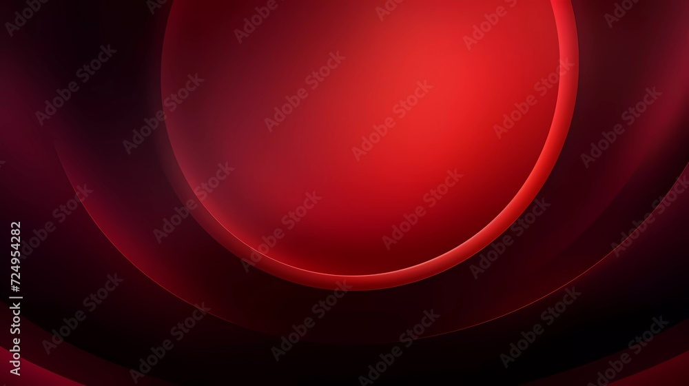 Poster gradient dark red background with circle theme. generative ai