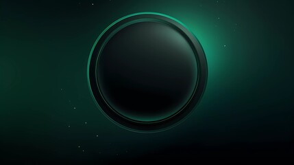 gradient dark green background with circle theme. generative ai