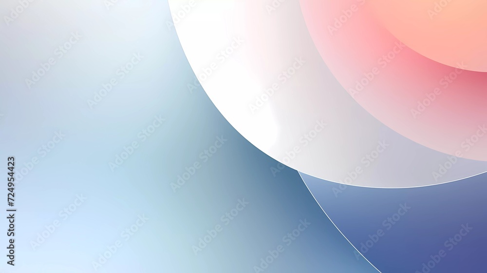 Poster gradient silver background with circle theme. generative ai