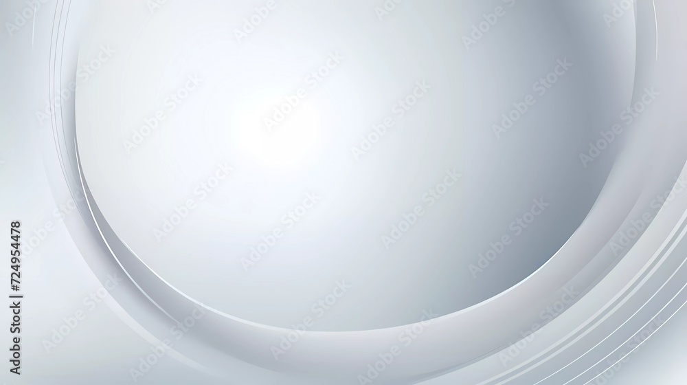 Poster gradient silver background with circle theme. generative ai