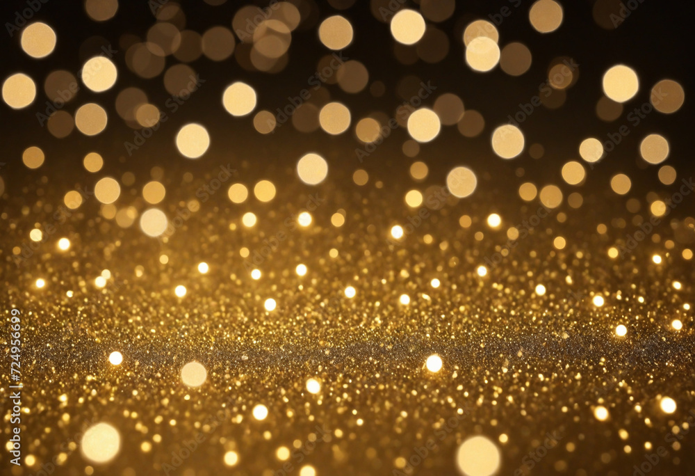 Canvas Prints abstract gold bokeh defocus blurred background