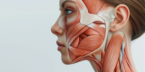 SIde view woman face human anatomy