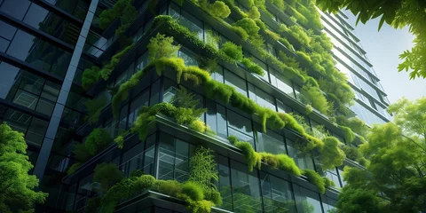 Fototapete Rund Sustainable Green Building © xartproduction