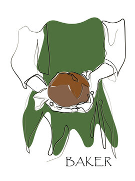 recommend clip art: Sourdough line art. Baking Posters. Bread Loaf. Bakery craftsmanship