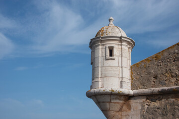 Fototapeta na wymiar Lookout tower, Forte da Ponta da Bandeira, lagos, Portugal