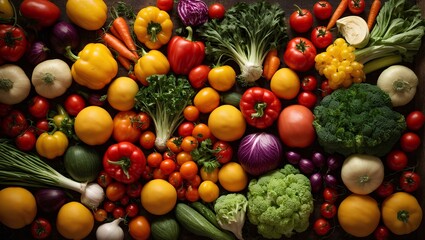 Naklejka na ściany i meble Fresh vegetables. Healthy food for weight loss