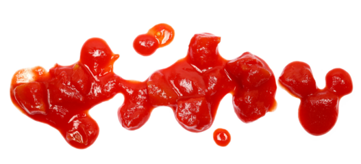 Tomato cubes, pieces organic pure texture, isolated on white  