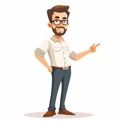 Male teacher presenting and teaching 84