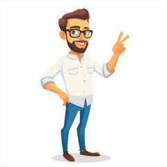 Male teacher presenting and teaching 68