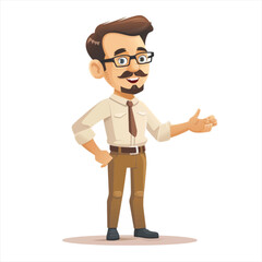 Male teacher presenting and teaching 66