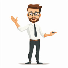 Male teacher presenting and teaching 37