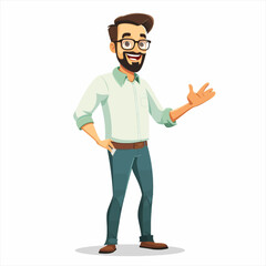 Male teacher presenting and teaching 19