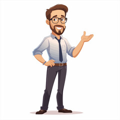 Obraz premium Male teacher presenting and teaching 16
