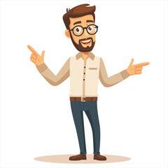 Male teacher presenting and teaching 14