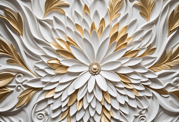 Decorative 3D Floral Wallpaper for Walls